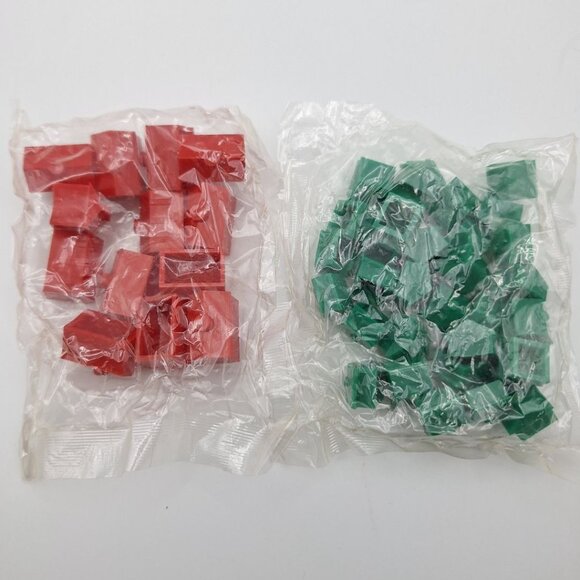 Sealed Monopoly Houses Hotels Plastic Vintage Replacement Game Piece Cupcake Top - Picture 5 of 5